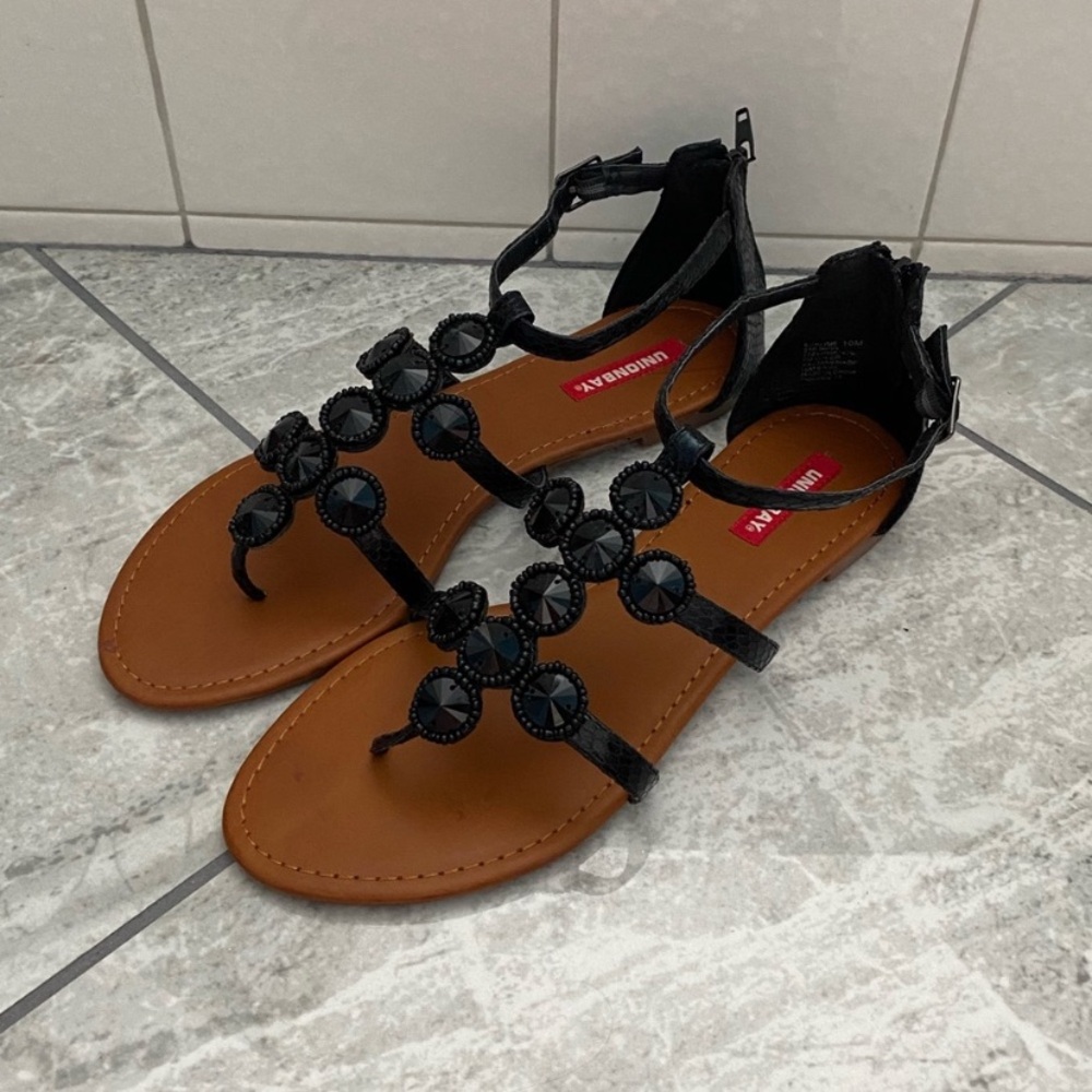 UNIONBAY Beaded Sandals